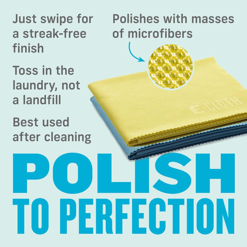 Glass & Polishing Cloth 2-Pack