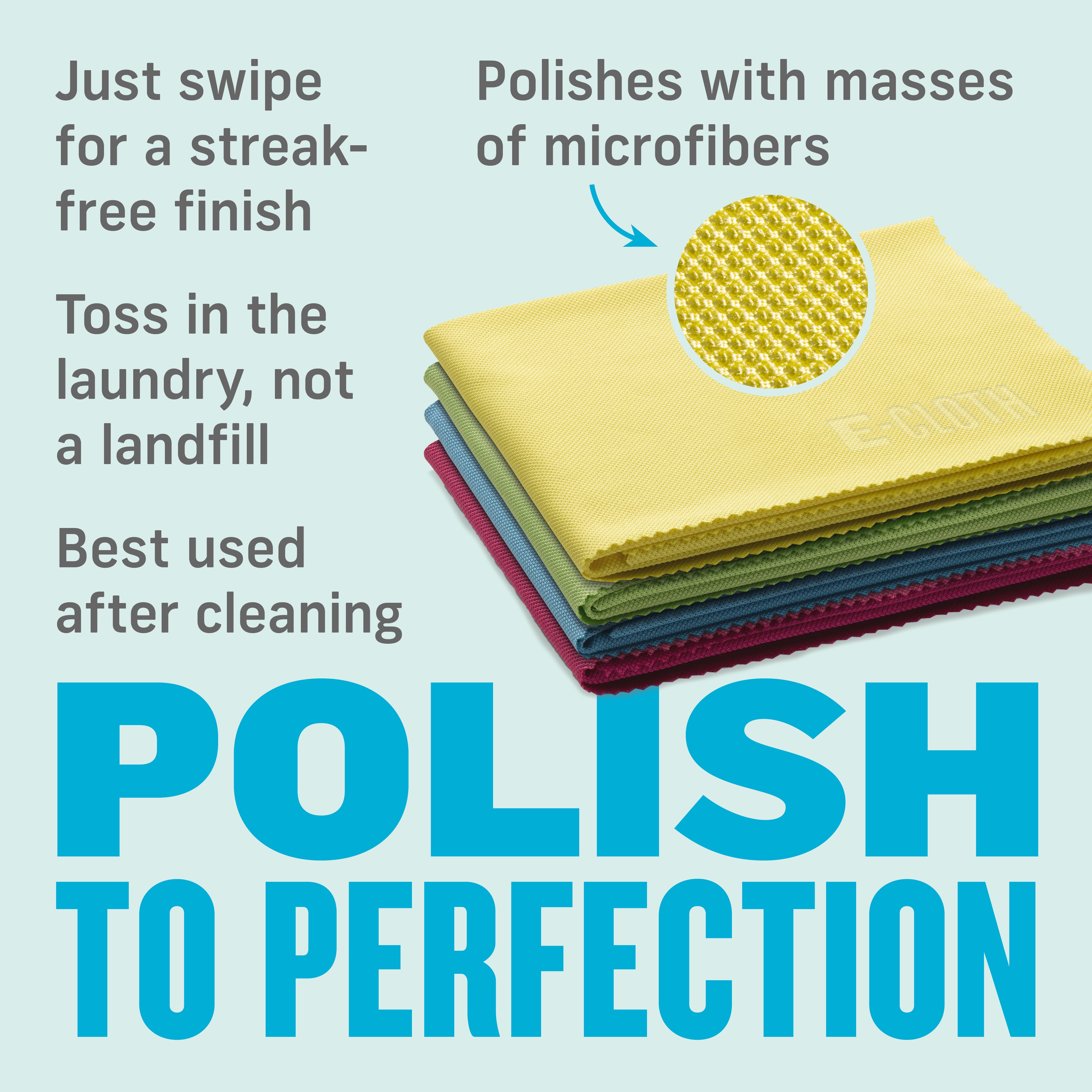 Glass & Polishing Cloth 4-Pack