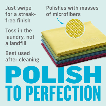 Glass & Polishing Cloth 4-Pack