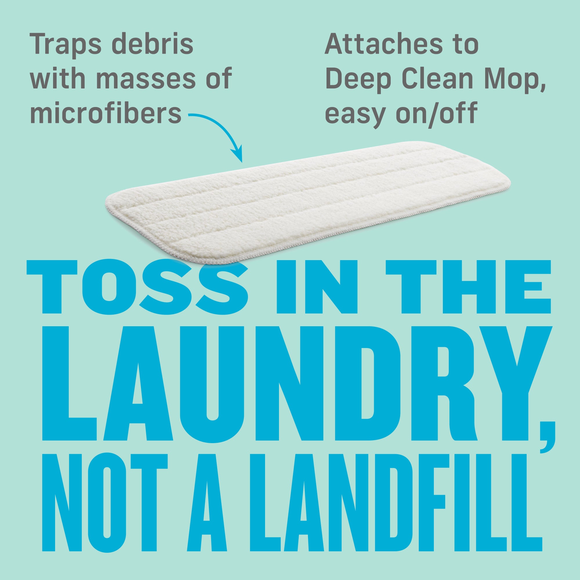 Dust Mop Head for Deep Clean Mop
